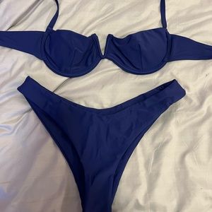 Deep blue bikini